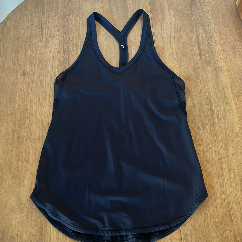 BUNDLE Lululemon, racer back cardio tank, black and white, size 2